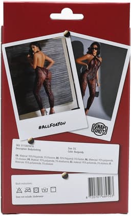 Snapshot - #allforyou - Bodystocking - One Size - Wijnrood — thumbnail 3