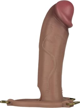 LoveToy - Ingen - Holle Strap-on met Siliconen Staaf – 25 cm - Lichte huidskleur L/XL/2XL — thumbnail 12