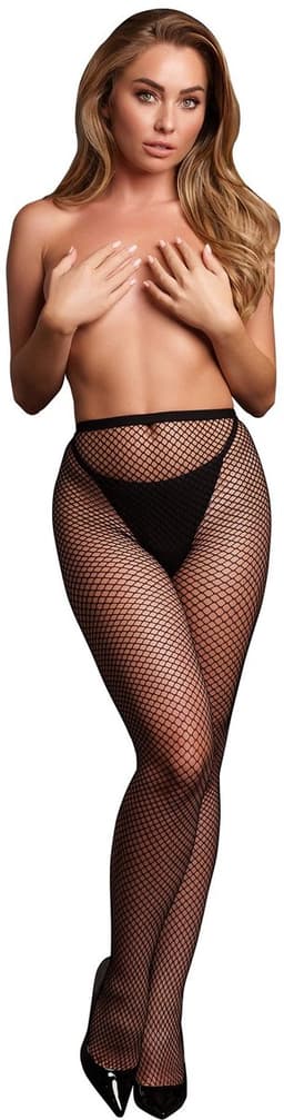 Panty with Small Fishnet Structure - OS - Black — thumbnail 3