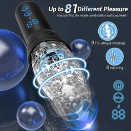 Masturbator 360 Rotation THURSTING Vibration voor mannen- Masturbator – Pocket Pussy – Seks Toys voor mannen - sex speeltje - sex toys voor koppels - sex toys voor mannen zelf aftrekken — thumbnail 5