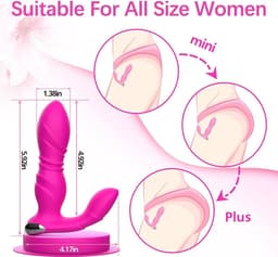Lzwintrading Stotende Dildo met App Control - Vibrators voor Vrouwen & Mannen - Dildo Vibrator voor Vrouwen - Sex Toys voor Koppels - G Spot Vibrator - Clitoris Stimulator - Vibrator met Afstandsbediening - Anaal Dildo - Prostaat Vibrator Mannen — thumbnail 11