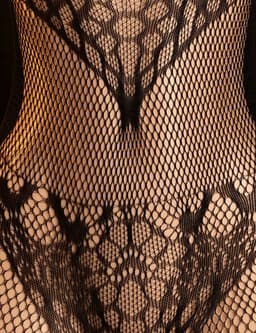Visnet Bodystocking Sexy – Open Cups & Open Kruis – Zwarte Lingerie voor Dames – One Size — thumbnail 5