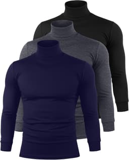 3 delige Thermoshirts voor Heren met Col en Lange Mouwen — thumbnail 1
