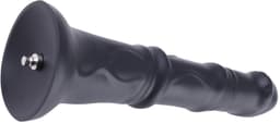 Hismith Fantasy Anale Dildo 24 cm – Siliconen Dildo met Zuignap en KlicLok – Zwart — thumbnail 5