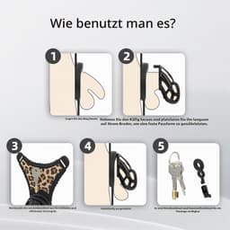Cage voor mannen met siliconen ringen en riem — thumbnail 4