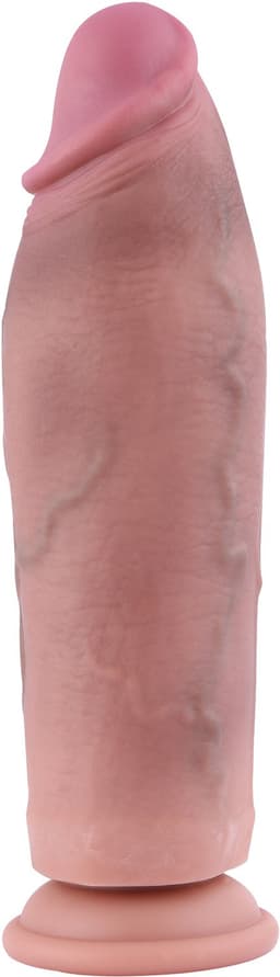 Hismith XXL Dikke Dildo 28 cm – Realistische Dildo Ø 7 cm met KlicLok – Beige — thumbnail 2