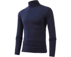 2026 Mannelijke Winter Warm Opstaande Kraag Mode Thermisch Ondergoed Mannen Basic T-Shirt Blouse Trui Lange Mouwen