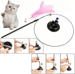 Kattenhengel met zuignap, interactief kattenspeelgoed 95 — thumbnail 2