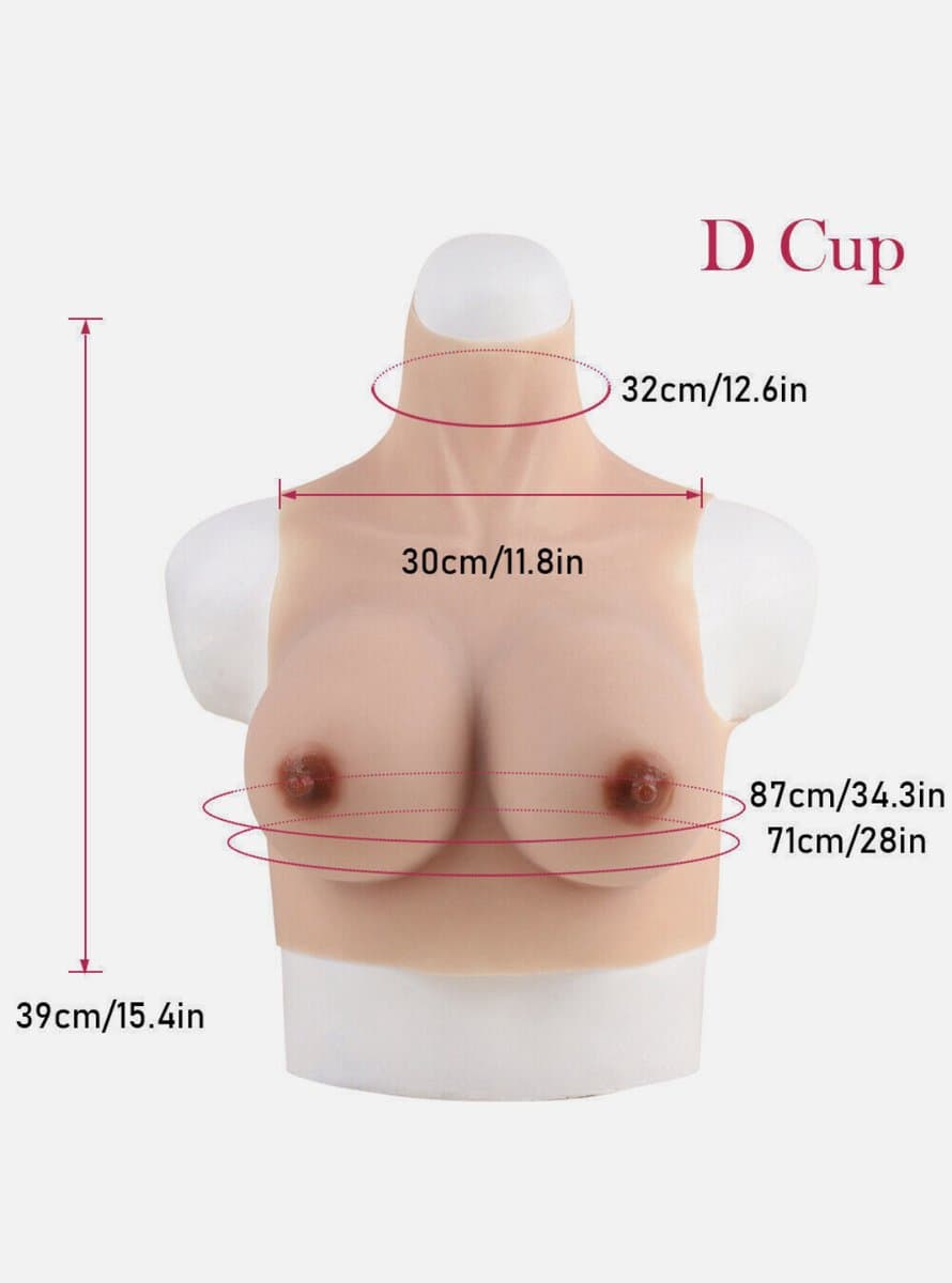 Siliconen Borsten- Cup D- Crossdresser-Travestie-Nep Borsten-Cosplay — afbeelding 1