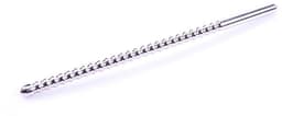 Geribbelde penis stick  / dilator - 4 mm — thumbnail 4