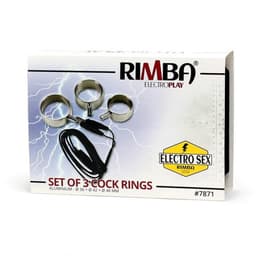 Rimba Electro Sex - Aluminium Cock Ringen Set uni-polair - 3 Stuks — thumbnail 4