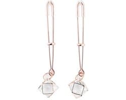 Kiotos - Tepelklemmen Rosé Goud Met Prisma Hanger