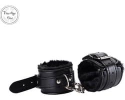 Pluche Handboeien - Zwarte handboeien - pluche - BDSM - Beginners - Comfortabel - Fluffy - Verstelbaar, New Age Devi