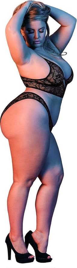 Underwire Bralette & Panty Set - Zwart — thumbnail 11
