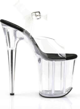 Pleaser - FLAMINGO-808 Sandaal met enkelband, Paaldans schoenen - Paaldans schoenen - 42 Shoes - Zwart — thumbnail 5