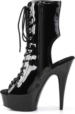 Pleaser - DELIGHT-1016 Plateau Laarzen - US 12 - 42 Shoes - Zwart — thumbnail 3