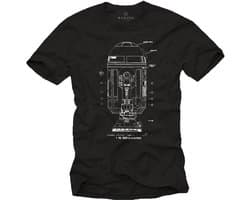T-Shirt voor Heren met Robot Grafische Print