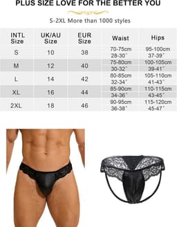 Heren String Leerlook Ondergoed Chic Tanga Sexy Mini Slip Plus Size — thumbnail 5