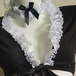 Frans Meisje Cosplay Kostuum Sissy Schort Set - Halloween & Speelse Lingerie — thumbnail 2