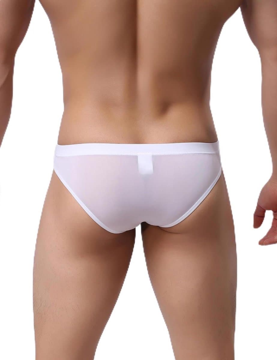Herenslip Tanga Slip met Open Voorkant Seksueel Ondergoed Comfortabel IJs Zijde — afbeelding 1