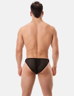 Barcode Berlin Reigi Brief Black - MAAT XL - Erotisch Heren Ondergoed - Slip voor Man - Sexy mannen Slip — thumbnail 4