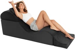Stijlvolle Gestoffeerde Bank Super Aria Flip Chaise - BDSM Bank - Uitklapbaar tot liefdesmeubel — thumbnail 3