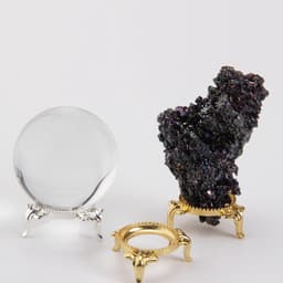 Pack of 2, Crystal Ball Holders, Crystal Ball Base Holder, Crystal Ball Base Metal for Crystal Balls(Gold 2) — thumbnail 6