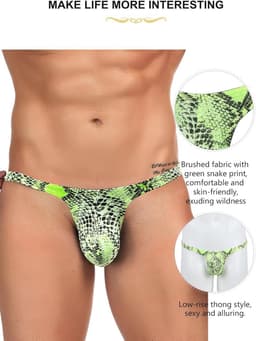 Tanga Heren Hot Waist String Luipaard Draad Slip Katoen Lichtgewicht Oversized Zwembroek Jockstrap String G-String Onderbroek — thumbnail 7
