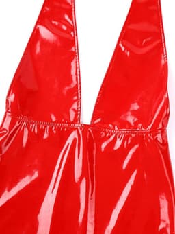 Strakke Sexy Mini Jurk Dames - Bodycon Partyjurk met Diepe V-Hals en Open Rug — thumbnail 4