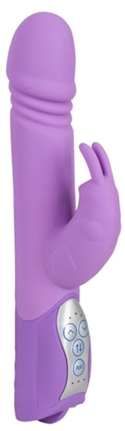 Sweet Smile – Konijn Vibrator met Stimulatie Groeven en Trillende Kop voor Wellustige Momenten – Paars — thumbnail 5