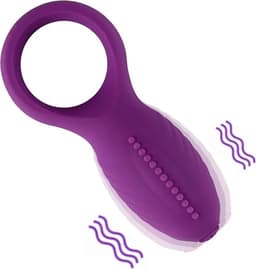 Vibrerende Cockring - silicone penis ring- G-spot stimulator -Paars — thumbnail 2