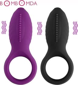 Vibrerende Cockring - silicone penis ring- G-spot stimulator -Paars — thumbnail 1