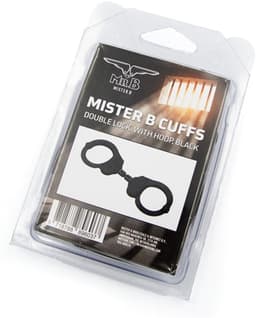 Mister B Cuff Double Lock with hoop Politiehandboeien - Zwart — thumbnail 5