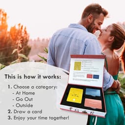 Romantisch Date Night Spel voor Koppels met 40 Activiteiten en 80 Gesprekskaarten – Ideaal voor Thuis en Buiten — thumbnail 3
