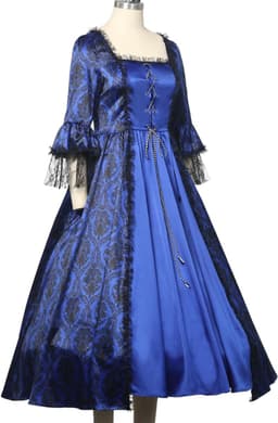 Victoriaanse Avondjurk met Petticoat voor Dames - Vintage Hofmaskerade en Gothic Lolita Stijl — thumbnail 4