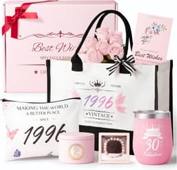Verjaardag Cadeau Set - Unieke Geschenken Vrouwen - Verras Dichtbij - Echte Rozen Geurkaars - 20x20x26 cm - Roze — thumbnail 1