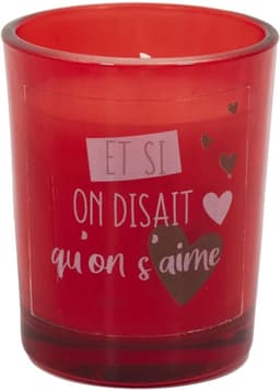 Luxe geurkaarsen set - Romantisch cadeau - Sfeervol diner - 5 geurende kaarsen - 1500 gram - Rood — thumbnail 4