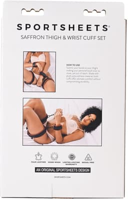Sportsheets - Saffron Thigh & Wrist Cuff Set — thumbnail 3