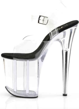 Pleaser - FLAMINGO-808 Sandaal met enkelband, Paaldans schoenen - Paaldans schoenen - 40 Shoes - Zwart — thumbnail 3
