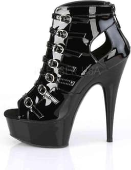 Pleaser - DELIGHT-600-11 Plateau Laarzen - US 10 - 40 Shoes - Zwart — thumbnail 3