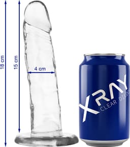 X RAY | Xray Clear Cock 18cm X 4cm | Realistic Dildo | Sex Toy for Woman | Dildo | Sex Toy for Man — thumbnail 1