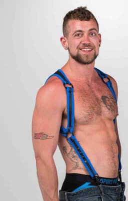 665 Neoprene - Heckler Harness - Blauw/Zwart — thumbnail 1