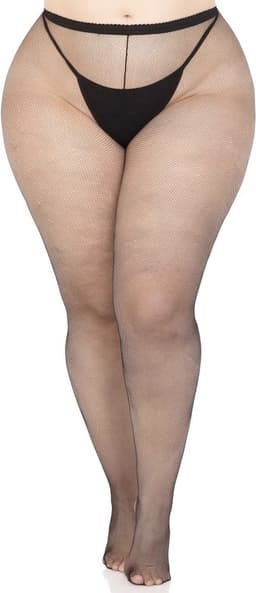 Leg Avenue - Spandex Visnet panty - Zwart — thumbnail 2