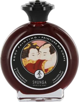 Shunga - Eetbare Bodypaint - Strawberry Wine — thumbnail 6