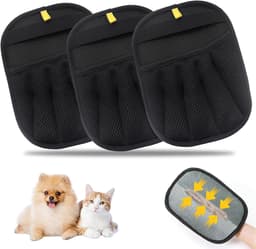 3 stuks magische magneet voor vacht, upgrade handschoenen, dierenhaarverwijderaar, handschoenen voor huisdieren, voor kleding, bank en verzorging van katten en huisdieren — thumbnail 1