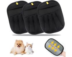 3 stuks magische magneet voor vacht, upgrade handschoenen, dierenhaarverwijderaar, handschoenen voor huisdieren, voor kleding, bank en verzorging van katten en huisdieren