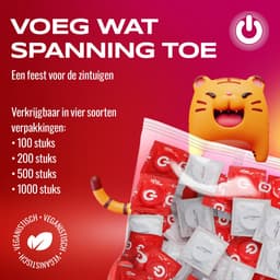 ON) condooms Little Tiger | 49 mm breedte | 100 stuks verpakking | extra slank | met siliconen glijmiddel | dunne 0,07 mm wanddikte — thumbnail 5