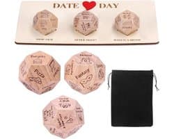 Set van 4 Romantische Dobbelstenen voor Dates, Nachtspellen en Cadeaus