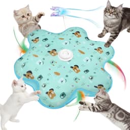 Interactief kattenspeelgoed met veermechanisme muis+vlinder — thumbnail 1