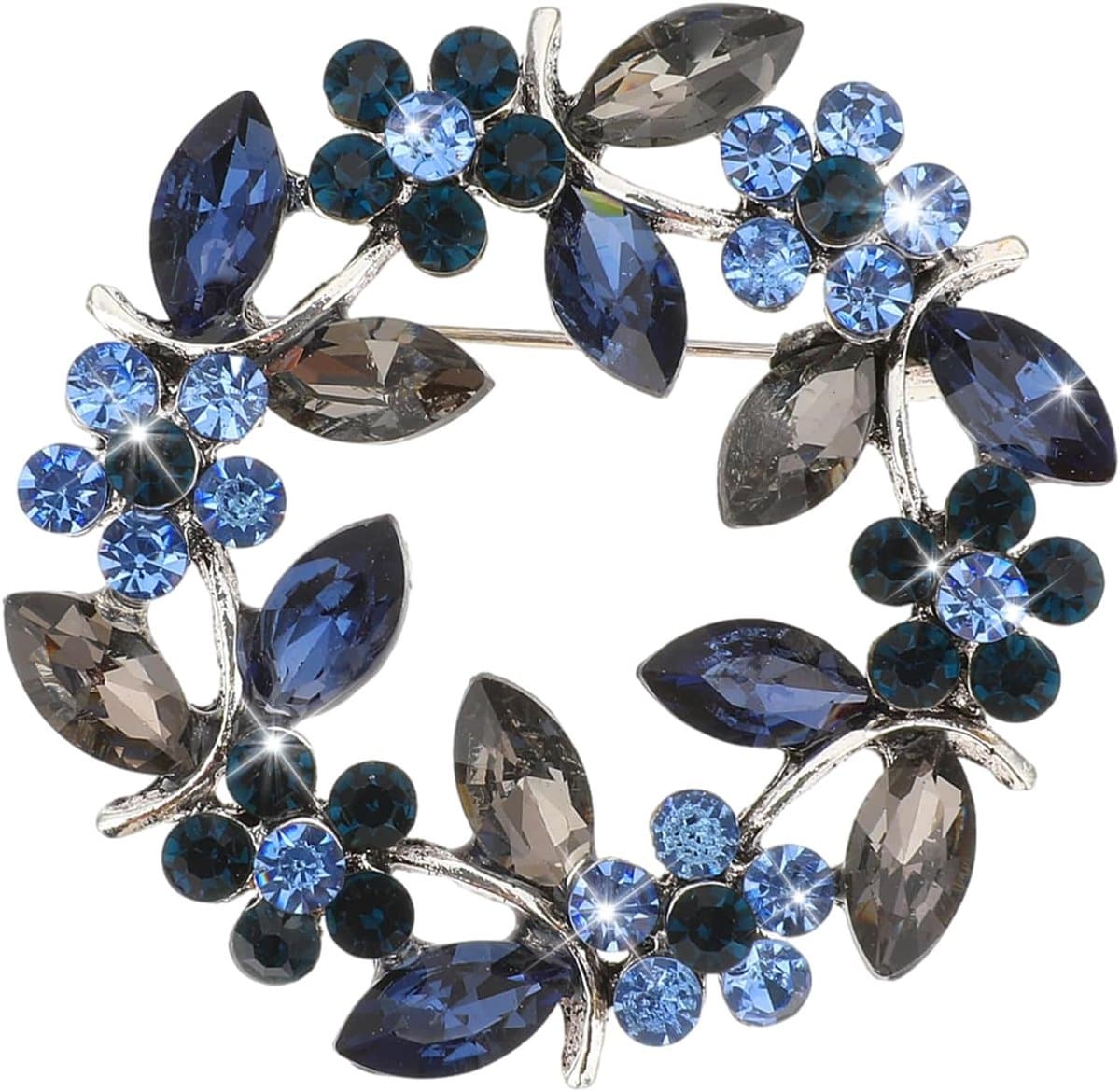 kristallen broche strass slinger elegante broche voor dames mantel jurk kleding handgemaakte roos bloem broche — afbeelding 1